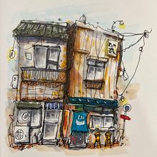My project for course: Expressive Architectural Sketching with Colored Markers. Een project van  Schetsen,  Tekening,  Architecturale illustratie, Sketchbook y  Illustratie met inkt van Leopold McGinnis - 05.10.2022