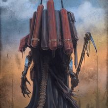 Maledict - Necro collector. Traditional illustration, and Character Design project by Fabio Camargo - 09.13.2022