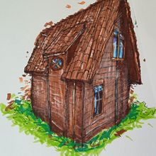 Meu projeto do curso: Desenho arquitetônico expressivo com marcadores coloridos . Schițe, Desen, Ilustrație arhitecturală, Caiet de schițe & Ilustrație cu cerneală de ilan_lira - 10.05.2022