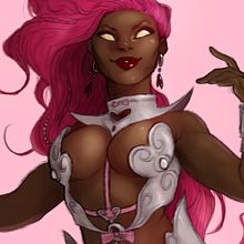 Character Concept- Goddess of Love for Strategy Card Game ‘Divine Intervention’. Ilustração tradicional, Design de personagens, e Concept Art projeto de Ellis Brown - 04.10.2022