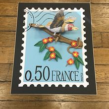 oiseau timbre. Un progetto di Illustrazione tradizionale di patrick denot - 06.10.2022
