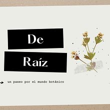 De Raíz. Communication, Photograph, Floral, Plant Design, and Botanical Illustration project by Luciana Speroni - 10.06.2022