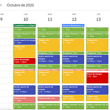 Mi proyecto del curso: Organización de agenda: gestiona tu tiempo y energía. Un progetto di Consulenza creativa, Gestione progetti di design, Marketing, Management e produttività di Carol Denisse Osorio Manzanares - 06.11.2022