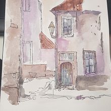 Rysunek architektoniczny. Traditional illustration, Architecture, Drawing, Pencil Drawing, Creativit, Watercolor Painting, and Architectural Illustration project by Magdalena Wawrynowicz - 10.07.2022