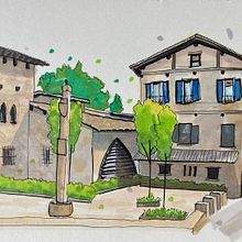 Mi proyecto del curso: Dibujo arquitectónico expresivo con marcadores de colores . % maria_ol tarafından hazırlanan Eskiz çizimi, Çizim, Mimari İllüstras, on, Eskiz defteri, Mürekkep İllüstras, Ve onu projesi - 10.07.2022
