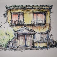 My project for course: Expressive Architectural Sketching with Colored Markers. Sketching, Drawing, Architectural Illustration, Sketchbook & Ink Illustration project by John Joseph Manuel - 10.07.2022