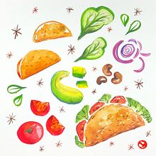 My project for course: Illustrated Recipes: Making Delicious Art. Traditional illustration, Infographics, Vector Illustration, Drawing, Digital Illustration, Digital Painting, Sketchbook, Ink Illustration, and Naturalistic Illustration project by Elena Oguchi - 10.08.2022