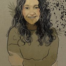 My project for course: Illustrated Portraits with Procreate. Un progetto di Illustrazione tradizionale, Illustrazione vettoriale, Illustrazione digitale e Disegno di ritratti di karen_dickinson1 - 08.10.2022