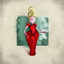 Queen Elizabeth Volartis. Traditional illustration, Character Animation, Digital Illustration, Concept Art, and Children's Illustration project by Enrique Giovanni Juarez Moncayo - 10.08.2022