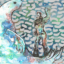 The Seal Killer - an illustrated folktale. Traditional illustration, and Editorial Design project by Christine Irvine - 12.11.2021