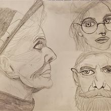 My project for course: Portrait Sketchbooking: Explore the Human Face. Sketching, Drawing, Portrait Drawing, Artistic Drawing, and Sketchbook project by Laura Calvert - 10.06.2022