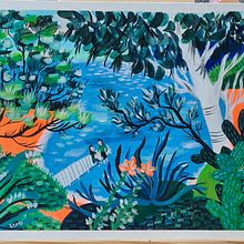 My project for course: Acrylic Painting Step by Step: Create Incredible Landscapes. Traditional illustration, Painting, Acr, lic Painting, and Sketchbook project by Farida Juzer - 09.28.2022