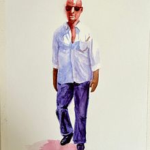 Mon projet du cours : Croquis de personnages à l'aquarelle. Sketching, Watercolor Painting, and Figure Drawing project by sophie_thorens - 10.09.2022