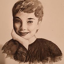 My project for course: Mindful Painting with India Ink. Ilustração tradicional, Artes plásticas, Pintura, Desenho a lápis, Desenho de retrato, Desenho artístico e Ilustração com tinta projeto de hmaria68 - 09.10.2022