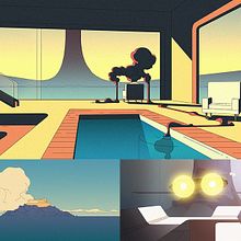 Science-fiction illustrations. Traditional illustration, and Art Direction project by Hugo Moreno - 10.10.2022