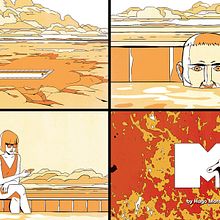 MTV ident. Een project van Audiovisuele productie,  Art direction y Animatie van Hugo Moreno - 10.10.2022