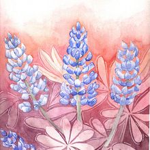 My project for course: Negative Watercolor Painting for Botanical Illustration. Traditional illustration, Watercolor Painting, and Botanical Illustration project by jolyaube - 10.08.2022