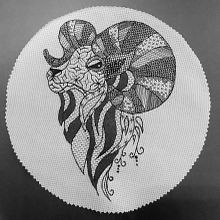 Meu projeto do curso: Introdução ao bordado blackwork. Projekt z dziedziny  Haft, Wzornictwo tekst i liów użytkownika Cláudia Veronezi - 10.10.2022