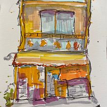 My project for course: Expressive Architectural Sketching with Colored Markers. Un proyecto de Bocetado, Dibujo, Ilustración arquitectónica, Sketchbook e Ilustración con tinta de Thomas Leparskas - 10.10.2022