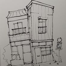 Il mio progetto del corso: Disegno architettonico espressivo con pennarelli colorati. Un progetto di Bozzetti, Disegno, Illustrazione architettonica, Sketchbook e Illustrazione con inchiostro di Luigi Malara - 10.10.2022