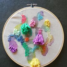 Mi proyecto del curso: Técnicas básicas de bordado y acuarela. Un proyecto de Pintura, Pintura a la acuarela, Bordado y Diseño textil de Estefanía Rodríguez Ivanović - 09.10.2022