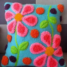 Mi proyecto del curso: Bordado XL con aguja mágica. Embroider, Decoration, Punch Needle, and Textile Design project by Lisa Maria Cabrera - 10.10.2022