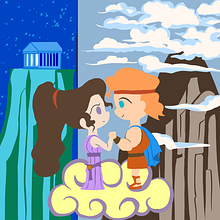 Entry to Disney '90s Fan Art Contest. Traditional illustration, and Design project by Audrey Chai - 10.11.2022