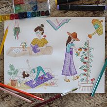 Mi proyecto del curso: Creación de personajes a partir de dibujos de observación. Traditional illustration, Character Design, Drawing, and Sketchbook project by ideafelizestudio - 10.05.2022