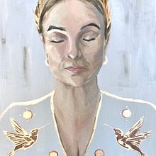 Selbstportrait. Projekt z dziedziny  Sztuki piękne,  Malarstwo i Malarstwo olejowe użytkownika kraft Blanche - 11.10.2022