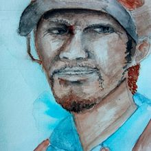 Rostos (aquarela).. Drawing, Watercolor Painting, and Artistic Drawing project by Jayme Gonzalez - 10.11.2022