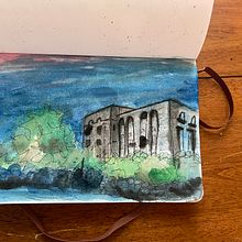 My project for course: Expressive Architectural Sketching with watercolor . Projekt z dziedziny Sketching,  R, sunek,  R, sunek architektoniczn, Sketchbook,  R i sunek atramentem użytkownika Brian - 12.10.2022