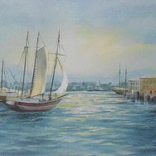 Paisagens (tinta à óleo).. Traditional illustration, Architecture, Fine Arts, Interior Architecture, Painting, Drawing, Realistic Drawing, Artistic Drawing, Oil Painting, and Architectural Illustration project by Jayme Gonzalez - 10.10.2022