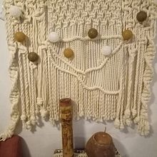 Mi proyecto del curso: Macramé: nudos básicos y complejos. Projekt z dziedziny Projektowanie dodatków, Projektowanie wnętrz,  Dekoracja wnętrz,  Tkactwo, Makrama, Wzornictwo tekst i liów użytkownika coralcaribe - 12.10.2022