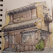 Mi proyecto del curso: Dibujo arquitectónico expresivo con marcadores de colores Ein Projekt aus dem Bereich Skizzenentwurf, Zeichnung, Architektonische Illustration, Sketchbook und Illustration mit Tinte von andres_cg3837 - 12.10.2022