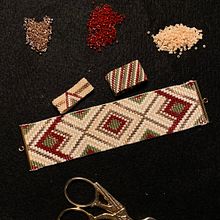 My project for course: Beaded Jewelry Design: Weave Elegant Patterns . Design accesoriu, Arte și meșteșuguri, Design de bijuterii și Arte din fibre de shatskaya110 - 10.07.2022