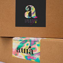 branding e identidad Studio Aura. Een project van  Br e ing en identiteit van Michelle Moralst - 12.10.2022