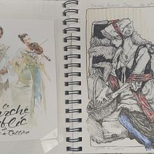 Mandy's sketchbook: Illustrated Diary: Fill Your Sketchbook with Experiences. Traditional illustration, Sketching, Drawing, Sketchbook & Ink Illustration project by Amanda Brown - 10.11.2022