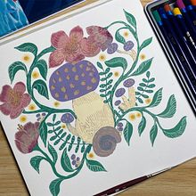 My project for course: Floral Illustration with Gouache Paint. Un projet de Illustration numérique, Illustration botanique , et Peinture gouache de Guadalupe Manrique - 13.10.2022