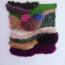 Mon projet du cours : Introduction au latch hooking et au locker hooking. Decoration, Fiber Arts, and Textile Design project by Hélène Io - 10.10.2022