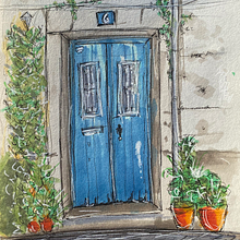 porta 6 - Lisboa. Traditional illustration project by Antonio Santos - 10.13.2022