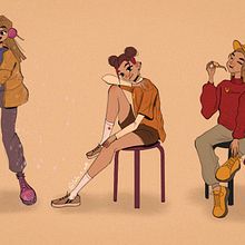 My project for course: Drawing Appealing Characters with Personality. Projekt z dziedziny Projektowanie postaci, Sketching,  R, sunek, Stor, telling, Stor, board,  R, sunek art, st, czn i Narracja użytkownika Luiza Calistru - 12.10.2022