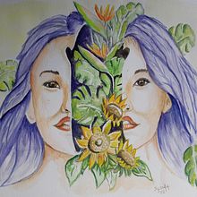 Il mio progetto del corso: Ritratto con natura ad acquerello. Projekt z dziedziny Malowanie akwarelą użytkownika Anna Spizzirri - 13.10.2022