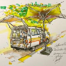 My project for course: Expressive Architectural Sketching with Colored Markers . % Jimmy Tan tarafından hazırlanan Eskiz çizimi, Çizim, Mimari İllüstras, on, Eskiz defteri, Mürekkep İllüstras, Ve onu projesi - 10.13.2022