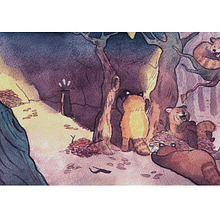 My project for course: Animal Characters in Watercolor for Children’s Books. Traditional illustration, Fine Arts, Painting, Drawing, Watercolor Painting, Children's Illustration, and Narrative project by Martina D'Angiò - 10.13.2022