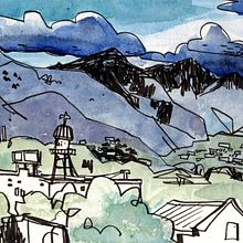 Summer Sketchbook 2022. Traditional illustration, Sketching, Sketchbook, Painting, Watercolor Painting, and Drawing project by eleanor doughty - 10.13.2022