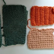 Mi proyecto del curso: Técnicas básicas de knitting y crochet. Projekt z dziedziny Projektowanie dodatków,  Tkactwo, Sz, dełkowanie, Dziewiarstwo Ręczne, Wzornictwo tekst i liów użytkownika Maria Huegun Galarraga - 13.10.2022