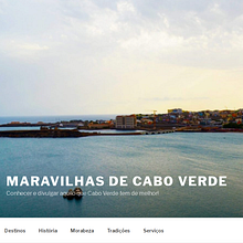 Maravilhas de Cabo Verde | Cabo Verde Wonders. Desenvolvimento Web projeto de Mário Cardoso - 14.10.2022