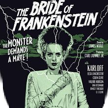 THE BRIDE OF FRANKENSTEIN. Projekt z dziedziny Trad, c, jna ilustracja i  Projektowanie plakatów użytkownika Alex G. - 09.11.2021