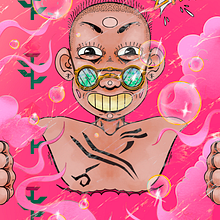 Pink Bubbles. Traditional illustration project by theartofbida - 10.13.2022