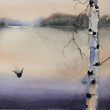 Mi proyecto del curso: Paisajes atmosféricos en acuarela. Fine Arts, Painting, and Watercolor Painting project by Graziella Albore - 10.14.2022